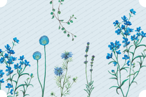 ブルーの花たち|mocolier